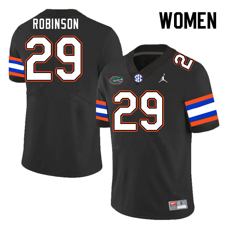 Women #29 Jaden Robinson Florida Gators College Football Jerseys Stitched-Black